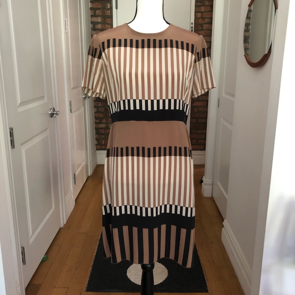 Marni Geo-Stripe Print Silk Dress 2011